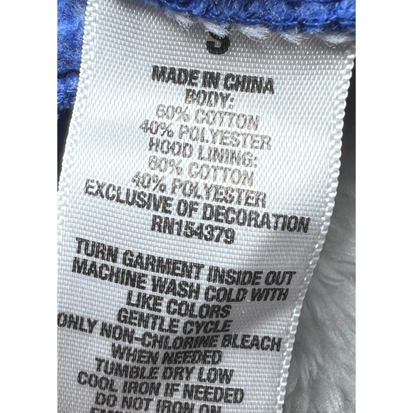 Aeropostale Blue "AERO Varsity Dept" Full Zip Hoodie Womens Size Small Y2K - Picture 6 of 12